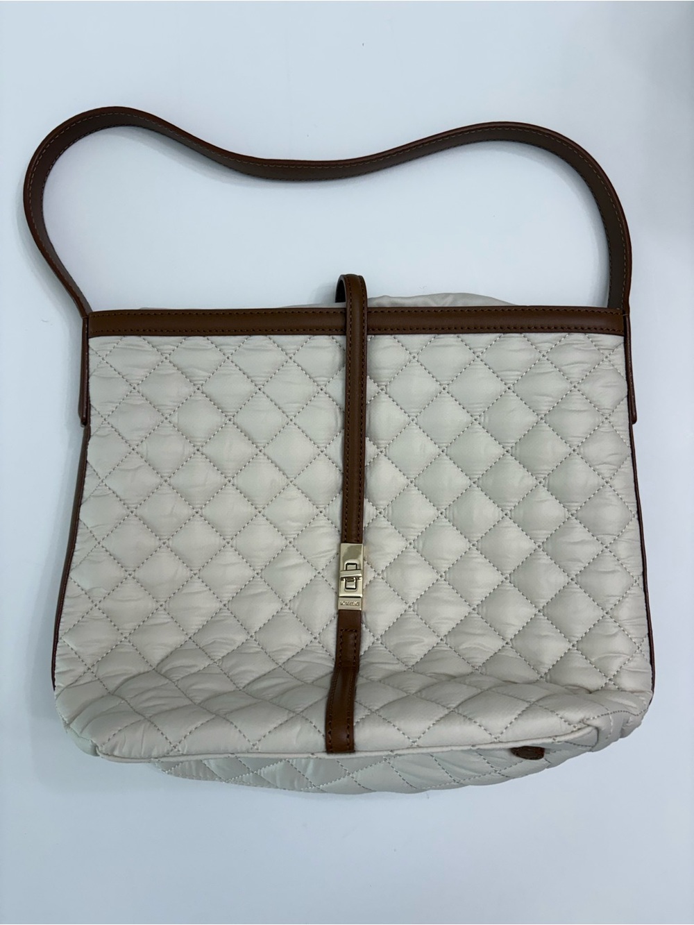 MZ Wallace Sandshell with Brown Small Astor Hobo